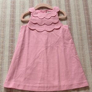 Jacadi Girls Scalloped Neck A-Line Dress